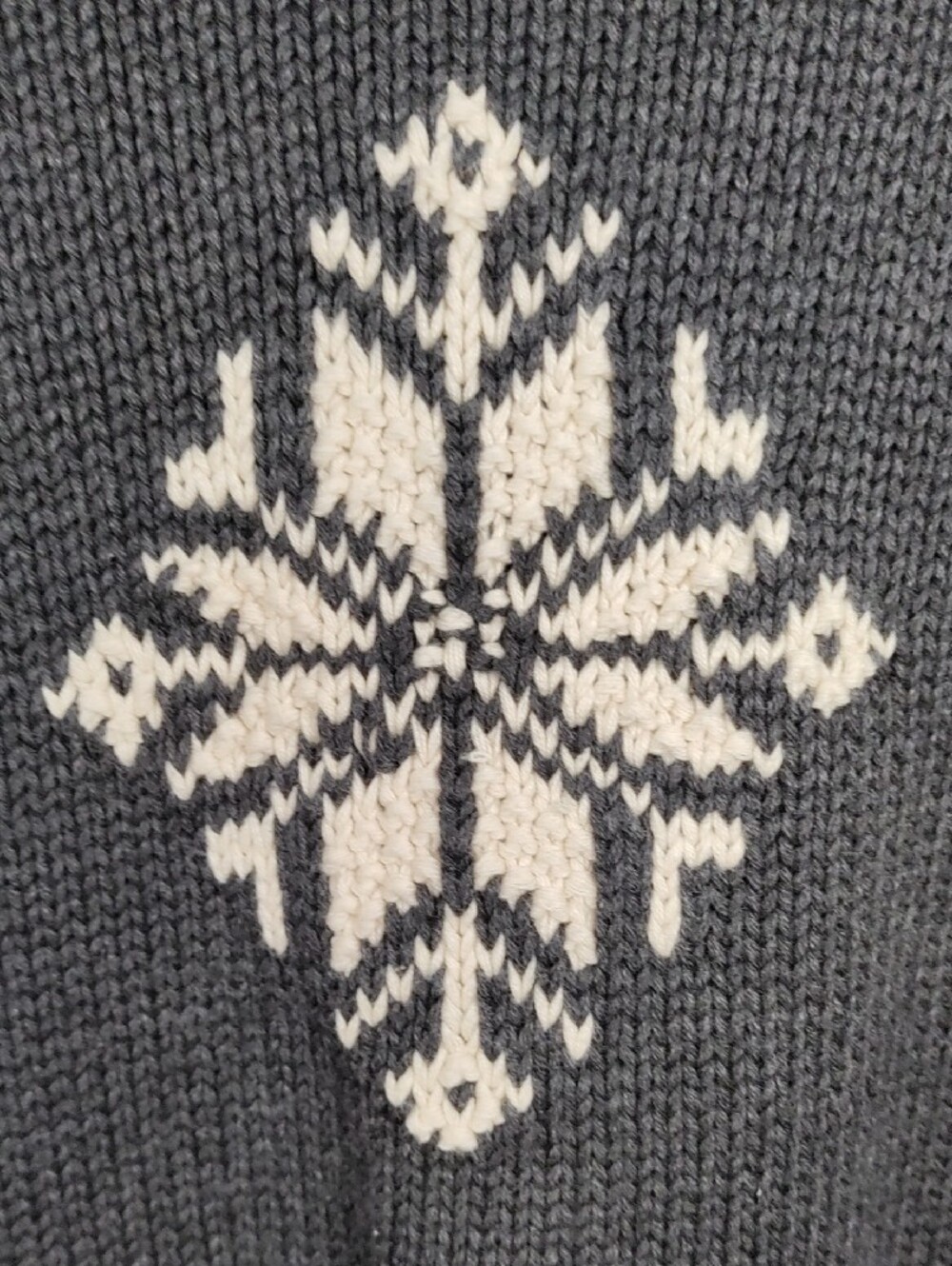 H140 Lauren Ralph Lauren Gray Cotton Hand Knit Turtleneck Sweater XL - Picture 3 of 12